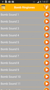 اسکرین شات برنامه Bomb Ringtones Blast Ringtones 1