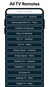اسکرین شات 2 برنامه Tv Remote Control For All