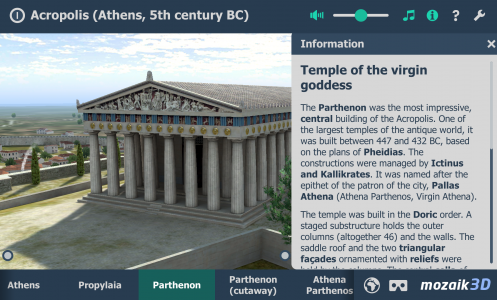 اسکرین شات برنامه Acropolis educational 3D scene 3