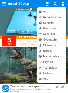 اسکرین شات 2 برنامه mozaik3D - Learning is fun!