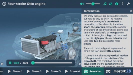 اسکرین شات برنامه Four-stroke Otto engine 3D 5