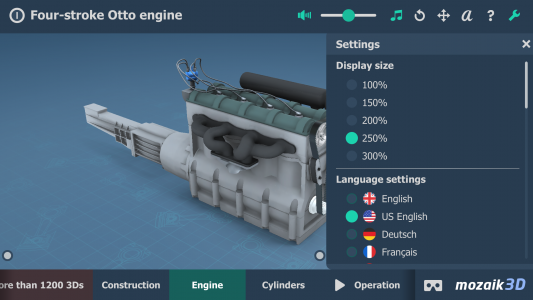 اسکرین شات برنامه Four-stroke Otto engine 3D 2