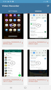 اسکرین شات برنامه Video Recorder for imo 4