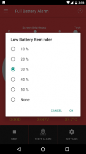 اسکرین شات برنامه Full Battery Alarm 6