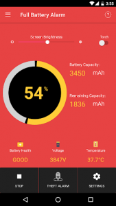 اسکرین شات برنامه Full Battery Alarm 1