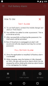 اسکرین شات برنامه Full Battery Alarm 2