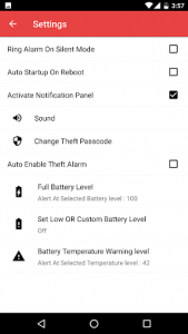 اسکرین شات برنامه Full Battery Alarm 7