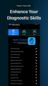 اسکرین شات 2 برنامه Auscultation | Heart Sounds