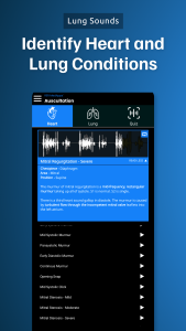 اسکرین شات 3 برنامه Auscultation | Heart Sounds