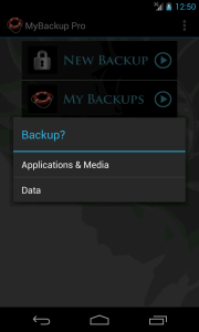 اسکرین شات 2 برنامه My Backup