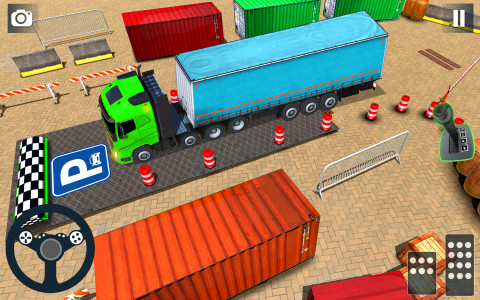 اسکرین شات بازی Hard Truck Parking Truck Games 2
