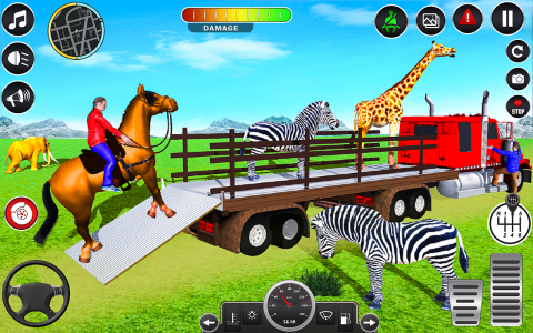 اسکرین شات بازی Animal Transports Truck Games 4