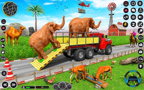 اسکرین شات بازی Animal Transports Truck Games 2