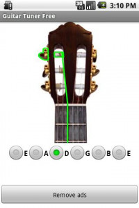 اسکرین شات برنامه Guitar Tuner 2