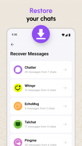 اسکرین شات 3 برنامه Recover Deleted Messages