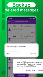 اسکرین شات برنامه Recover Deleted Messages 4