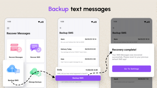 اسکرین شات 8 برنامه Recover Deleted Messages