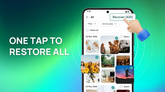 اسکرین شات 3 برنامه ReCove: Photo - File Recovery
