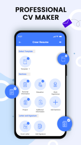 اسکرین شات 6 برنامه CV Maker & PDF Resume Builder