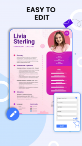 اسکرین شات برنامه CV Maker & PDF Resume Builder 2