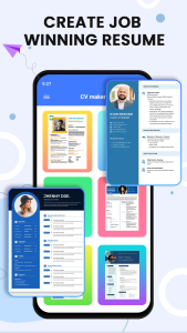 اسکرین شات 1 برنامه CV Maker & PDF Resume Builder