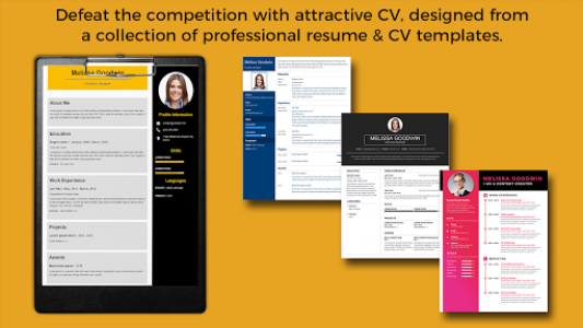 اسکرین شات برنامه CV Builder,Resume Writer,Resume Design,Create CV 8