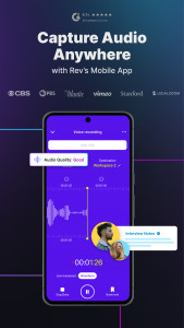 اسکرین شات برنامه Rev: Record & Transcribe 1