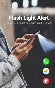 اسکرین شات برنامه Flash alerts on calls and sms – Torch Flashlight 2
