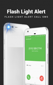 اسکرین شات برنامه Flash alerts on calls and sms – Torch Flashlight 1