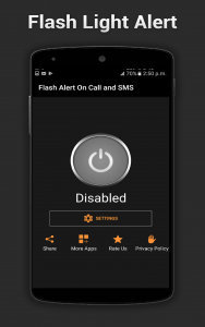 اسکرین شات برنامه Flash on Call and SMS 2