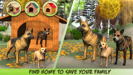 اسکرین شات بازی Dog Family Simulator Pet Games 2