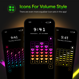 اسکرین شات برنامه Neon LED Volume - Volume Style 2