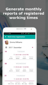 اسکرین شات برنامه Work time tracking, work schedule - Worker 24 2