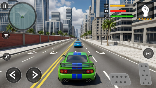 اسکرین شات 4 برنامه Crime Car City Gangster Games