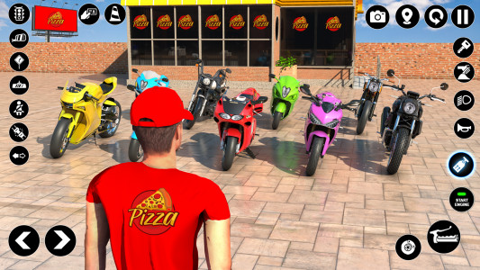 اسکرین شات برنامه Bike Games Pizza Delivery 2