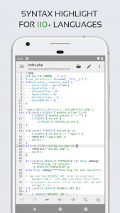 اسکرین شات 1 برنامه Code Editor - Compiler & IDE