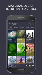 اسکرین شات برنامه Pulsar Music Player 1