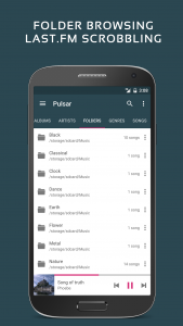 اسکرین شات برنامه Pulsar Music Player 5