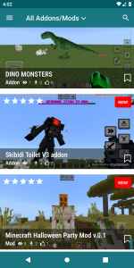 اسکرین شات 1 برنامه Addons & Mods for Minecraft
