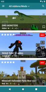 اسکرین شات برنامه Addons & Mods for Minecraft 1