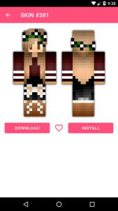 اسکرین شات 5 برنامه Girls Skins for Minecraft