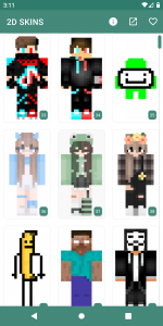 اسکرین شات برنامه 2D Skins for Minecraft 5