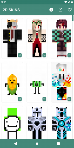 اسکرین شات 2 برنامه 2D Skins for Minecraft