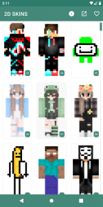 اسکرین شات 5 برنامه 2D Skins for Minecraft