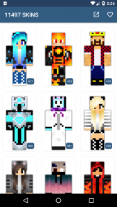 اسکرین شات 1 برنامه Skins for Minecraft
