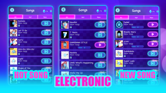 اسکرین شات 6 بازی Cat Hop - Dancing Music Games