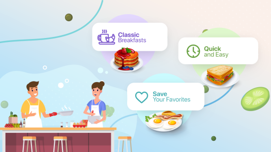 اسکرین شات 2 برنامه Breakfast Recipes App