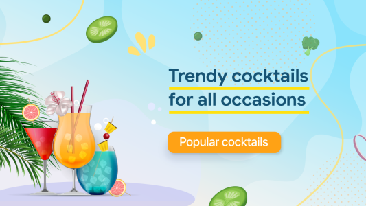 اسکرین شات 1 برنامه Cocktail Recipes & Mixer Guide