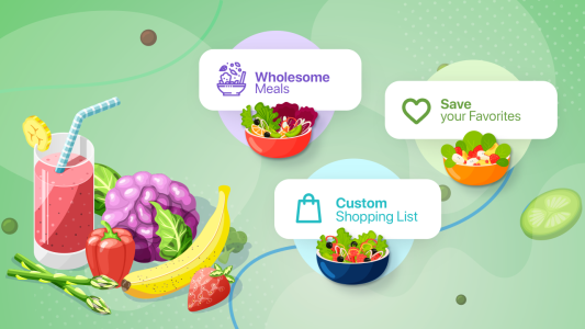 اسکرین شات 2 برنامه Healthy Recipes - Weight Loss