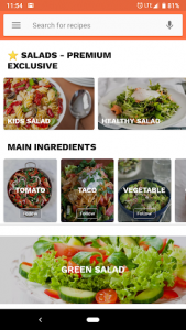 اسکرین شات برنامه Salad Recipes FREE 4